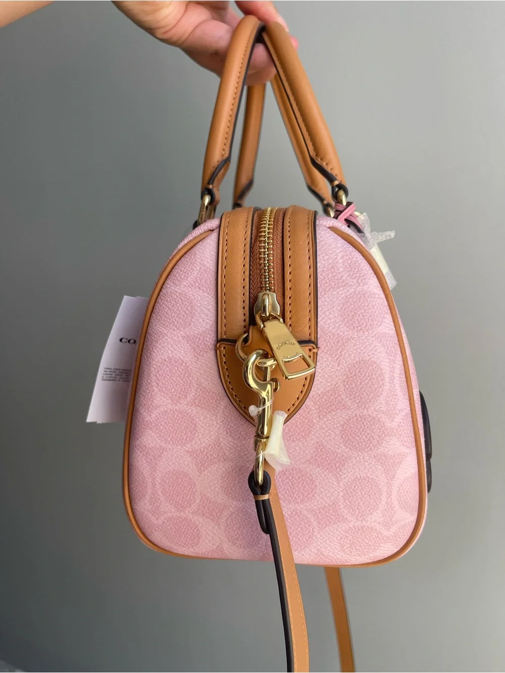 BNWT- COACH Powder Pink Rowan Satchel